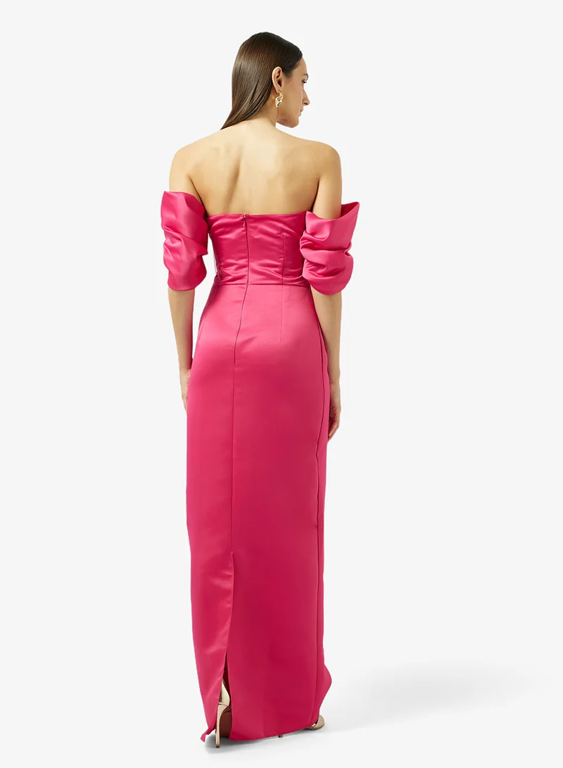 Namshi x  Off Shoulder Draped Gown for Women | Best Price UAE